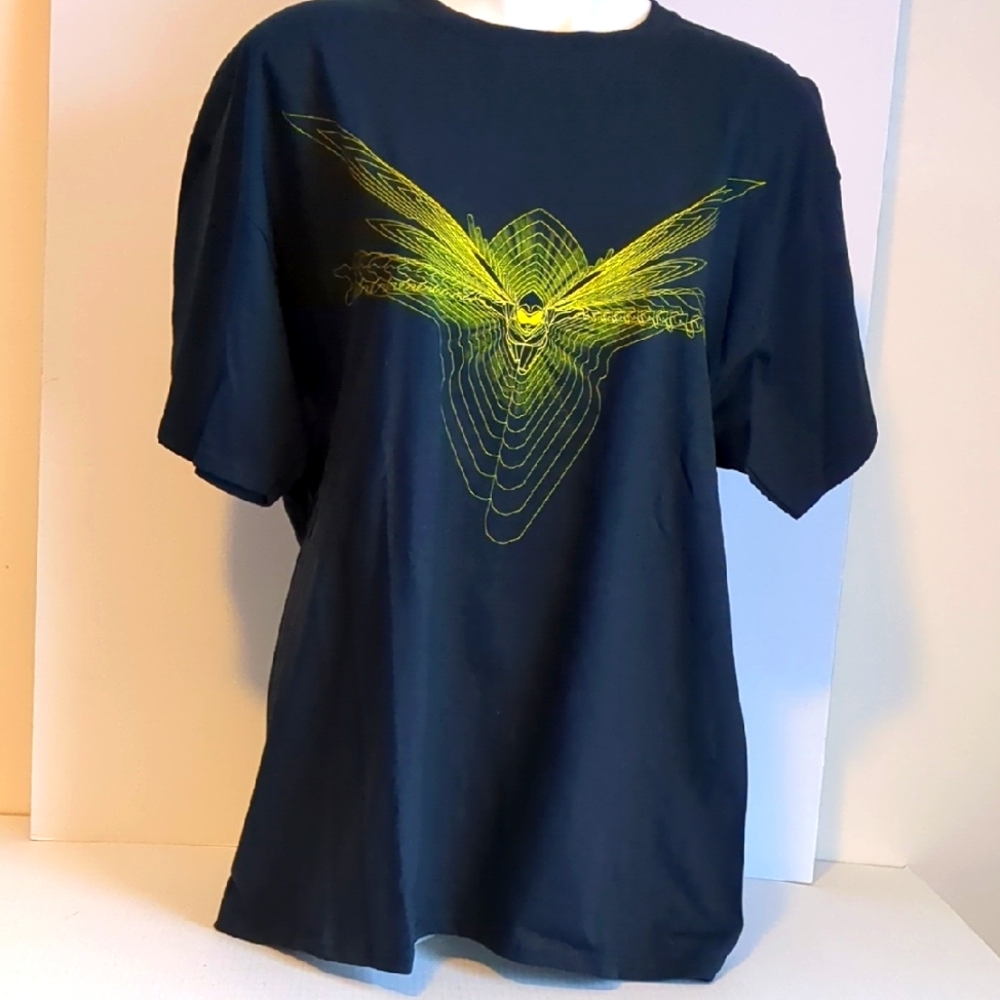 Marvel Ant-Man and The Wasp Black Graphic Tee with Neon Yellow Design